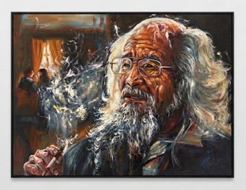 Nguyn V.L (1993) - La fumée du temps 60 80 cm - No