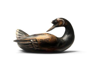 XXL decoy - Dutch - diving duck - 1940-1970 - Lokeend -