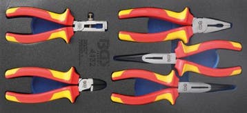 Bgs Technic 1/3 gereedschapskist: 5-delige VDE-tangenset, Verzenden, Nieuw