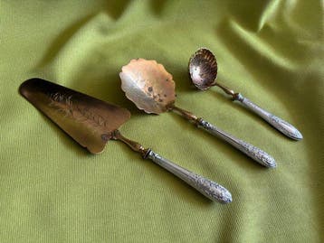 Dessertservies - .950 zilver, Antiek en Kunst