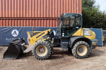 Veiling: Wiellader Komatsu WA100M-6 Diesel 66kW 2014, Ophalen