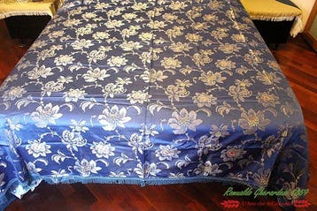 1950 Opificio Serico Blu Cobalto Matrimoniale Seta