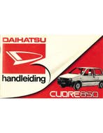 1985 DAIHATSU CUORE 850 INSTRUCTIEBOEKJE NEDERLANDS, Ophalen of Verzenden