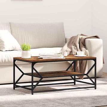 vidaXL Salontafel Oud Hout 90 x 50 x 40 cm Engineered hout, Huis en Inrichting, Verzenden, Nieuw
