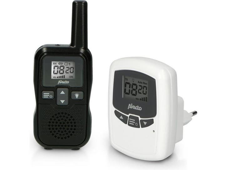 Alecto DBX80BK - Babyfoon met groot bereik tot 3km - Zwart, Kinderen en Baby's, Babyfoons, Zo goed als nieuw, Verzenden