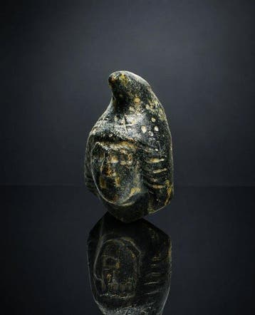 Romain antique, Empire Applique — Tête de guerrier phrygien