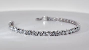Zonder minimumprijs - Armband - 14 karaat Witgoud - 8.35ct., Nieuw