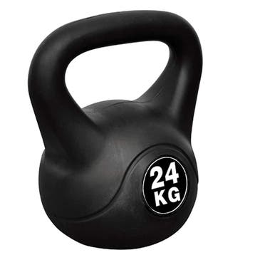 vidaXL Kettlebell met kunststof mantel 24kg, Verzenden