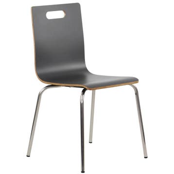 Stoel | DANNE | Grijs | RVS Poten | 485x530x820(h)mm Luxus, Verzenden
