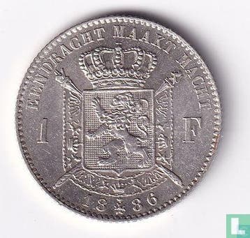 België 1 franc 1886 (NLD - L. WIENER), Verzenden, Losse munt, Goud