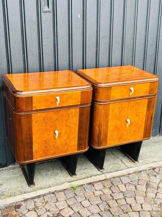 Nachtkastje - Hout - decoratieve nachtkastjes, Antiek en Kunst, Kunst | Designobjecten