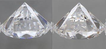 2 pcs Diamant (Natuurlijk) - 2.00 ct - Rond - D (kleurloos)