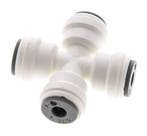 Raccord enfichable en croix 5/32 POM EPDM FDA [2 Pièces]., Verzenden