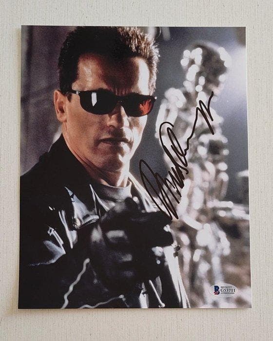 Terminator 2 Judgment Day - Arnold Schwarzenegger - Signed, Verzamelen, Film en Tv