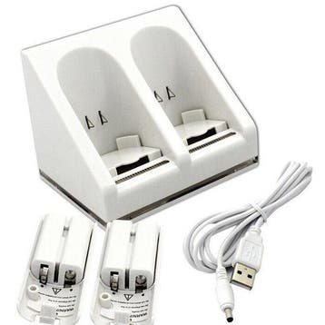 Dual Charger Oplaadstation Nintendo Wii, Games en Spelcomputers, Verzenden, Nieuw