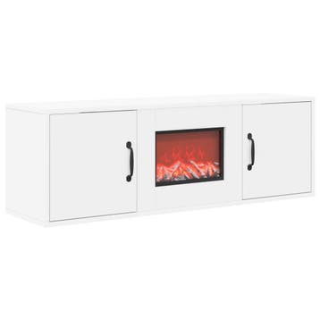 vidaXL Elektrische haard Wit 110 x 30 x 36,5 cm Bewerkt hout, Verzenden, Nieuw