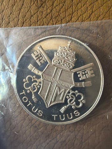 Monde. Papst johannes Paul II. Silver Plated . (Sans prix de