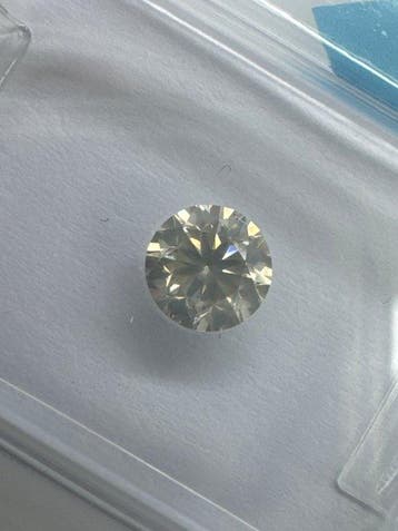 1 pcs Diamant (Couleur naturelle) - 0.50 ct - Rond - Fancy, Nieuw