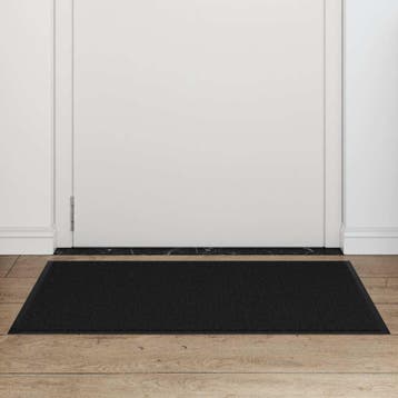 vidaXL Deurmat 60x90 cm zwart, Verzenden, Nieuw