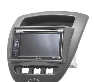 FACADE AUTORADIO 2-DIN NOIR POUR CITROEN C1 TOYOTA AYGO PEUG, Verzenden, Nieuw