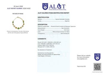 ALGT Certified - Très exclusif bracelet en jade néphrite, Verzamelen