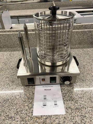 HCB RVS Hotdogkoker Hotdogwarmer Hotdog Warmtestaven 230V, Ophalen of Verzenden, Nieuw in verpakking
