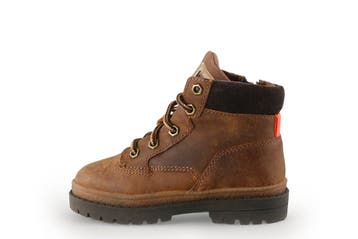 Keq Veterboots Jongens in maat 24 Cognac, Verzenden, Schoenen