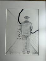 Roger Raveel (1921-2013) - Man op rugzijde in een gang