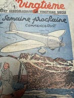 Petit Xx -8 avril 1937 - couverture de Hergé annonce de, Boeken, Stripverhalen, Nieuw