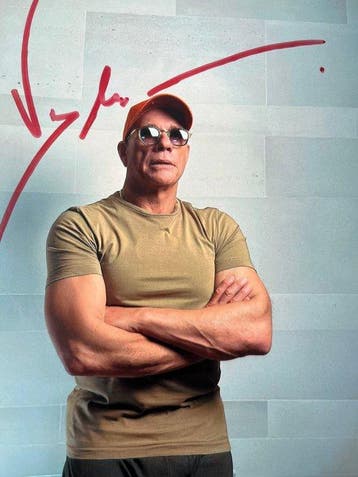 Jean Claude van damme - Photo dedicassee JCVD, Nieuw