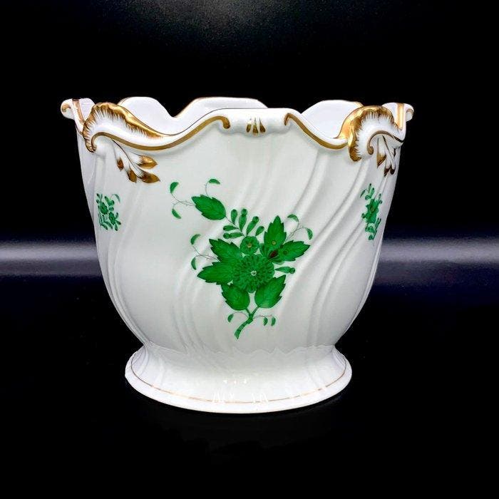 Herend, Hungary - Large Cache-Pot (19,5 cm) - Chinese, Antiek en Kunst, Antiek | Glaswerk en Kristal