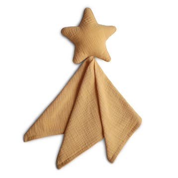 Mushie Knuffeldoekje - Lovely Blanket - Star Yellow, Ophalen of Verzenden, Nieuw
