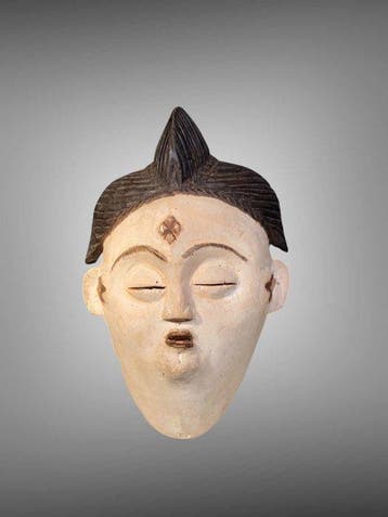 Masque punu du gabon - sculpture punu - Punu - Gabon (Sans