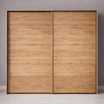Forestales Oakside Massief Eikenhout Zweefdeur Kledingkast -, Huis en Inrichting, Kasten | Kleerkasten, Nieuw