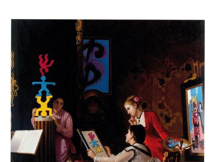 Leo Manelli (XX-XXI) - The Art Studio.. Basquiat, Warhol,, Antiquités & Art, Antiquités | Autres Antiquités