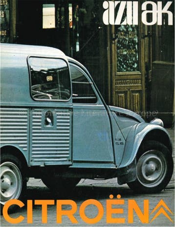 1969 CITROEN AZU AK BROCHURE NEDERLANDS, Nieuw