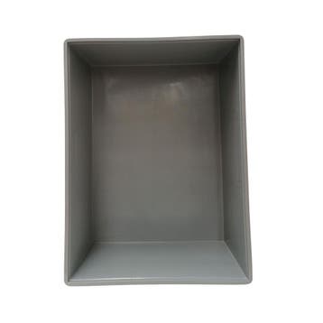 Stapelbak met oplegdeksel 800x600x320 mm euronorm grijs, Ophalen of Verzenden, Nieuw