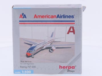 Schaal 1:500 Herpa 503846 American Airlines Boeing 757-20..., Ophalen of Verzenden