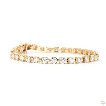 Armband - 14 karaat Geel goud - 8.24ct. tw. Diamant, Nieuw