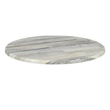 Tafelblad | WHITE BLOCK | Wit | In-/Outdoor | Ø600x30(h)mm, Verzenden, Nieuw in verpakking