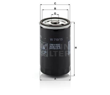MANN Filter Oliefilter W 719/15, Ophalen of Verzenden, Nieuw, Overige automerken