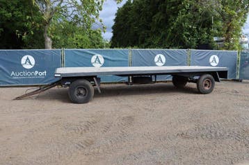 Veiling: Platte Aanhangwagen Zelfbouw 1980