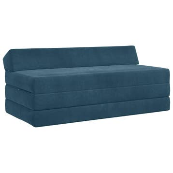 vidaXL Vouwbare Sofa Bed Blauw 120 x 60 x 49 cm Stof, Verzenden