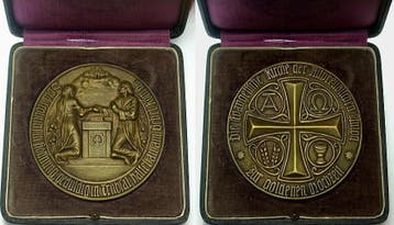 Bronzegussmedaille ohne Jahr Gelegenheitsmedaille Zur gou..., Verzenden