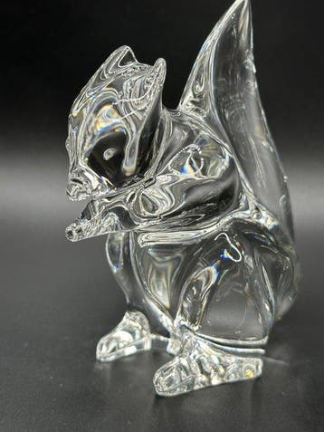 Cristal Saint Louis - Presse-papier (2) - Paire écureuil, Antiquités & Art