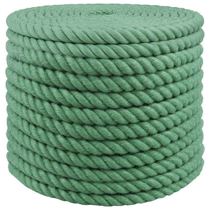 vidaXL Jute Touw Groen 100% Tossa jute, Doe-het-zelf en Bouw, IJzerwaren en Bevestigingsmiddelen, Nieuw, Verzenden