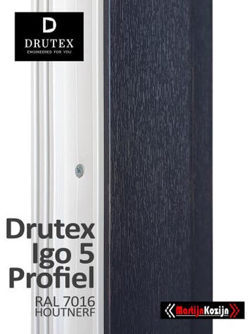 PSK Kiepschuifraam b.250 x h.215cm Antraciet houtnerf Hr++, Ophalen of Verzenden, Schuifpui