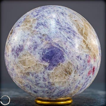 Prachtige lepidolietbal – Violette diepte als luxueus