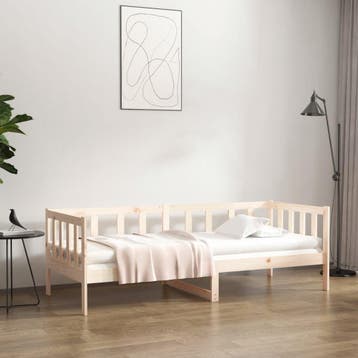 vidaXL Slaapbank zonder matras 80x200 cm massief grenenhout, Verzenden, Nieuw
