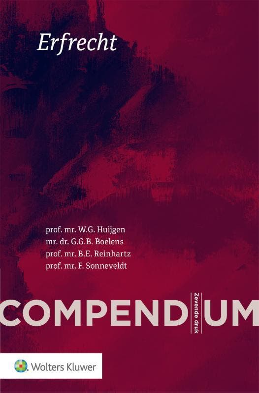 Compendium erfrecht 9789013144598 G.G.B. Boelens, Livres, Science, Envoi